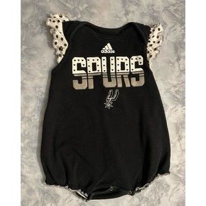Adidas NBA San Antonio Spurs Basketball Baby Girl Onesie Bodysuit Size 3-6 month